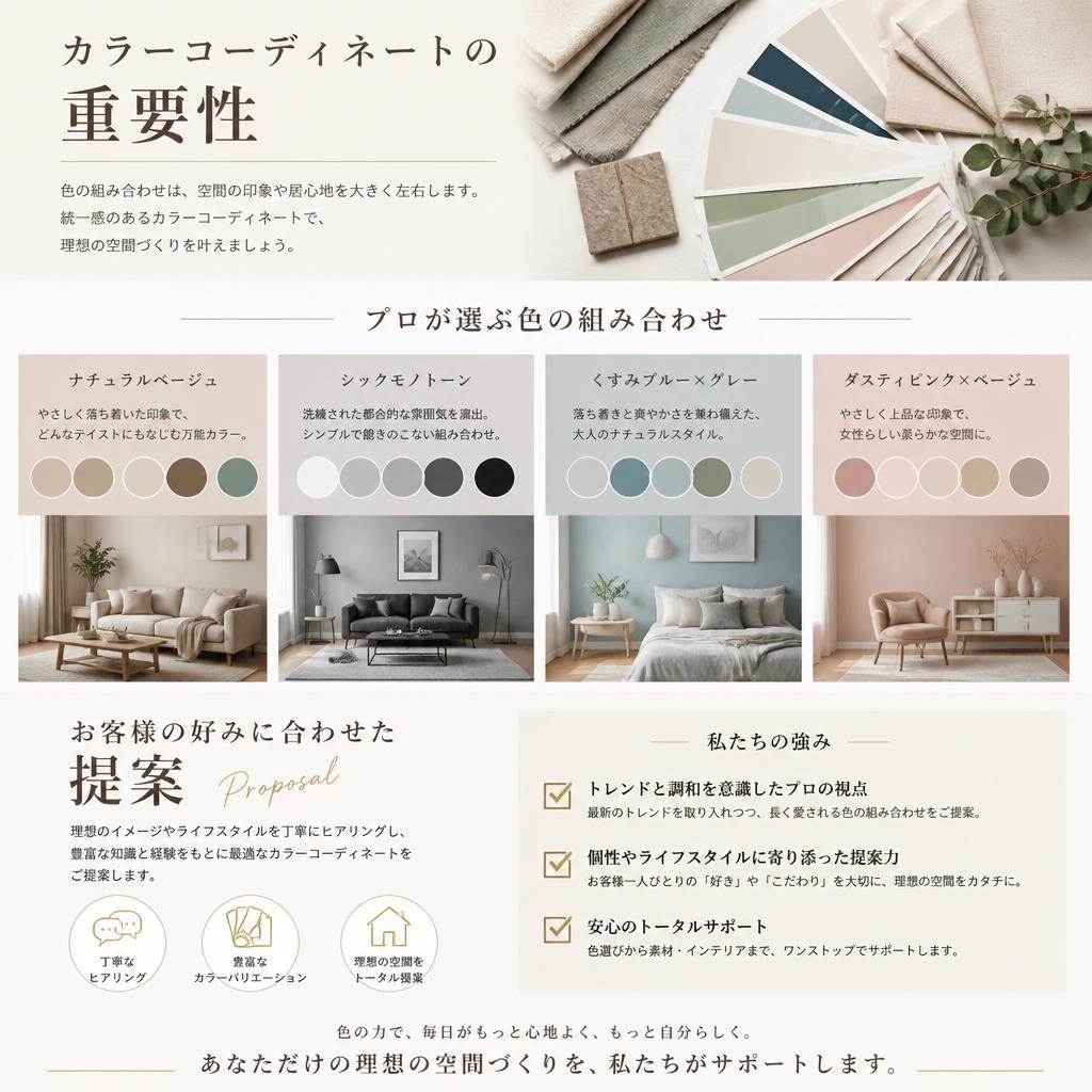 色の力を活かしたカラーコーディネート