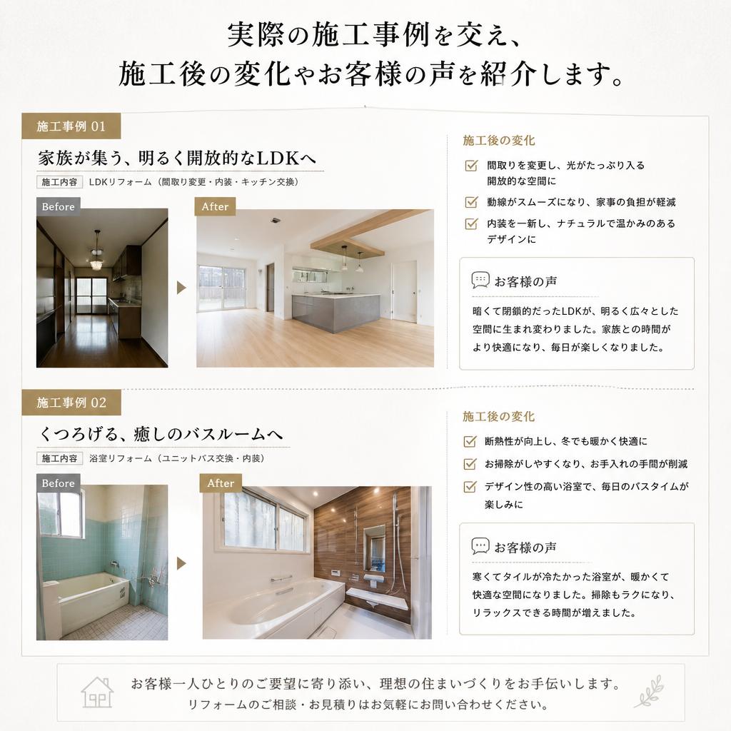 施工実績の紹介