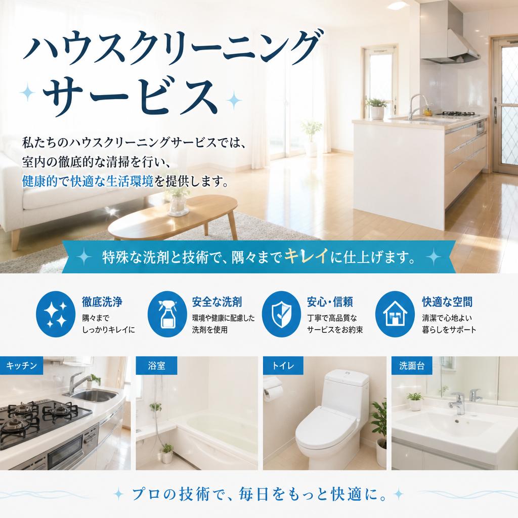 ハウスクリーニングサービスの概要