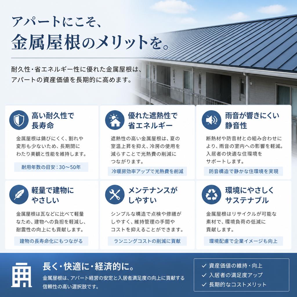 4. 金属屋根の利点